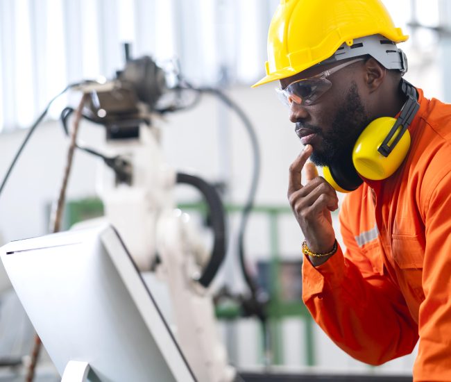 portrait-native-american-engineer-technician-wearing-safty-uniform-hand-contril-automation-robot-arm-welding-machine-with-laptop-industrial-40-factory-background-concept-min portrait-native-american-engineer-technician-wearing-safty-uniform-hand-contril-automation-robot-arm-welding-machine-with-laptop-industrial-40-factory-background-concept-min